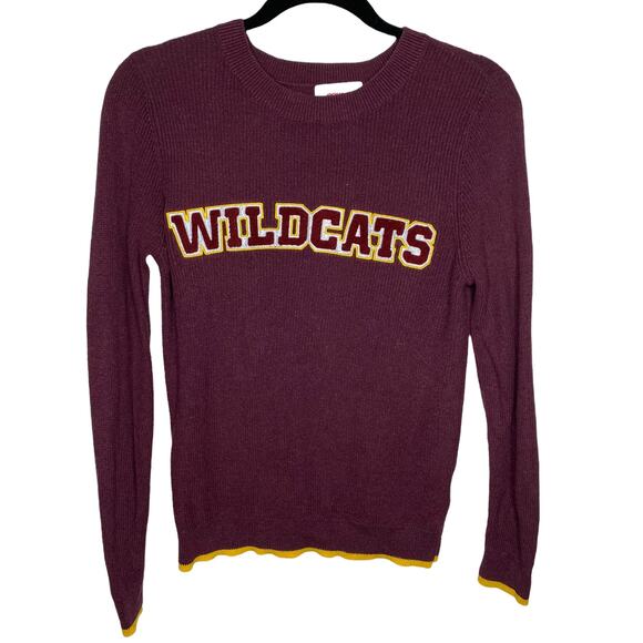BONGO Wildcats Varsity Letters Long Sleeve Sweater Size Small - Picture 1 of 6
